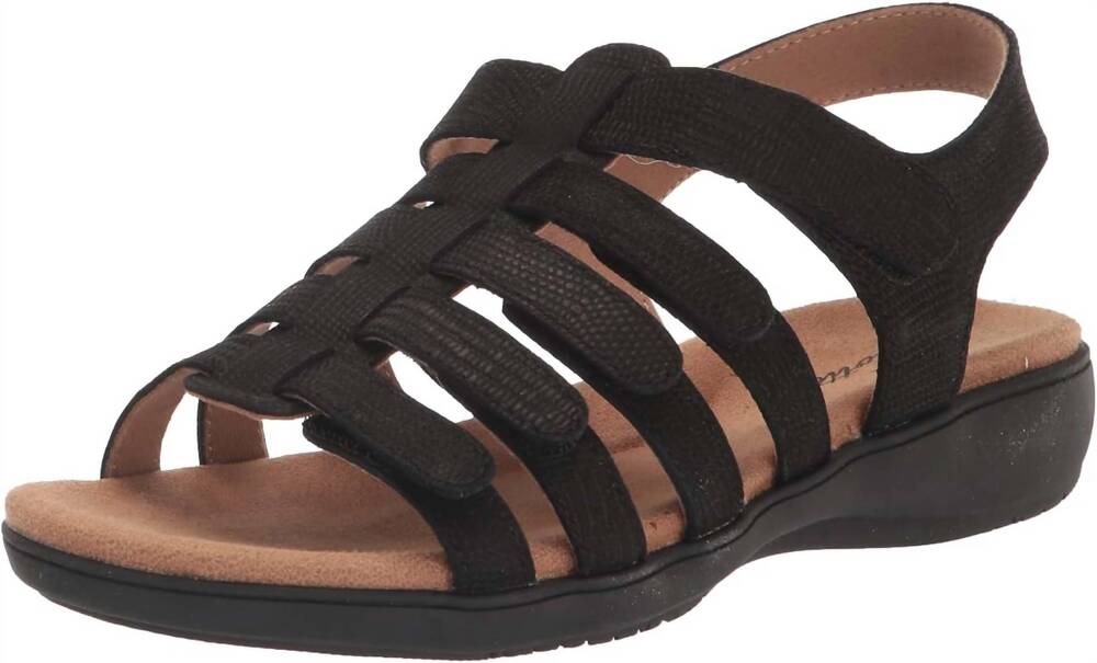 NEW TROTTERS women's tiki sandals in black